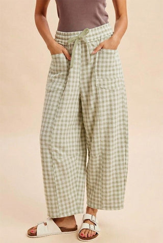 The Anna Barrel Pants - SAGE