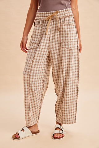 The Anna Barrel Pants - LATTE