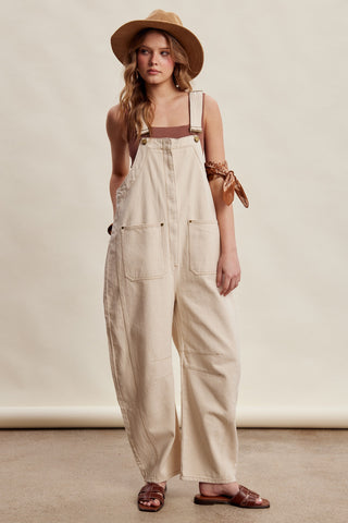 Barrel Bay Overalls - CREAM