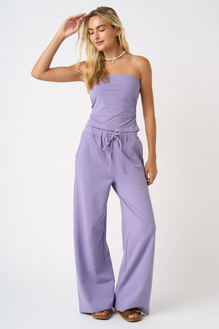 The Walking Down Main Stripe Set - PURPLE