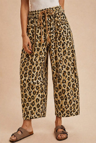 The Alondra Printed Barrels - TAUPE LEOPARD PREORDER 1 WEEK