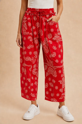 The Alondra Printed Barrels - RED PAISLEY