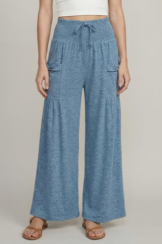 The Spring Waters Pocket Pants - BLUE