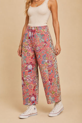 The Heirloom Tapestry Barrel Pants