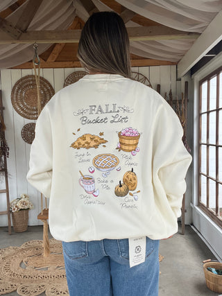 The Fall Bucketlist Pullover - CREAM