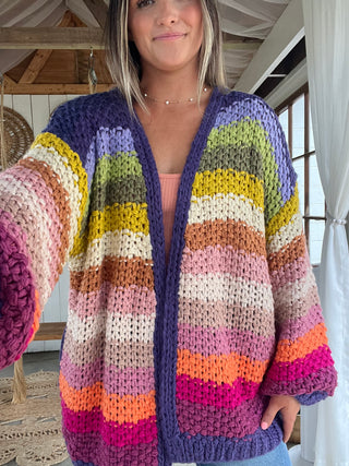 The Happy Dayz Cardigan - RAINBOW