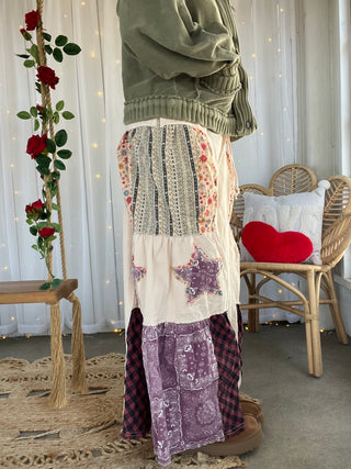 Starry Stroll Wide Leg Pants - CREAM