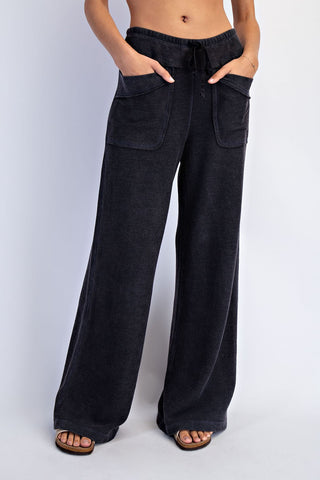 The Black Waffle Pants - PREORDER BEG OF JUNE