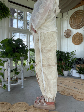 Secret Garden Denim Joggers - SAND