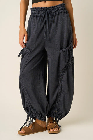 The Heidi Barrel Joggers - MIDNIGHT