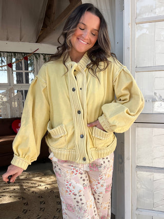 The Hamptons Cardigan - PASTEL YELLOW