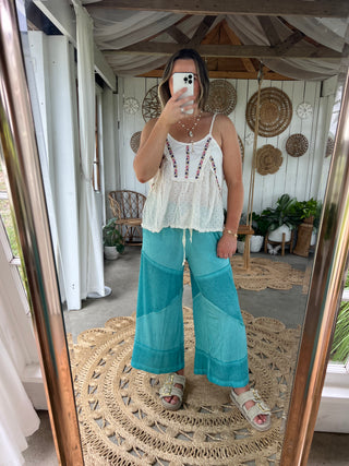 Beach Stroll Pants - AQUA