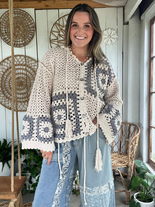 Chestnut Wrap Cardigan - CREAM