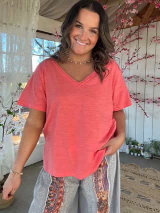 Sunset Tee - CORAL