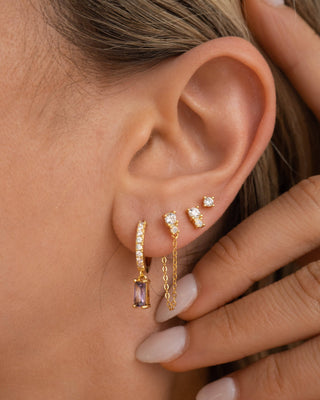 Alena Earring Set | White