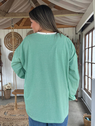 The Cozy Day Striped Henley