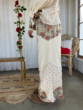 The Benny Floral Pants - CREAM