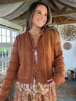 Warm Cider Cardigan - TAN