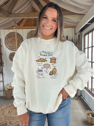 The Fall Bucketlist Pullover - CREAM