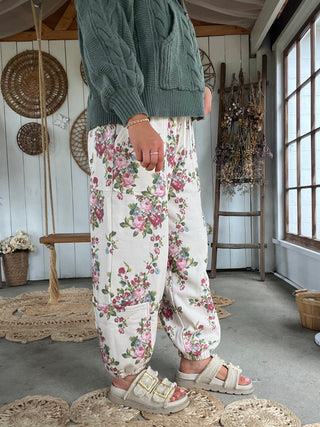Forever Young Floral Joggers