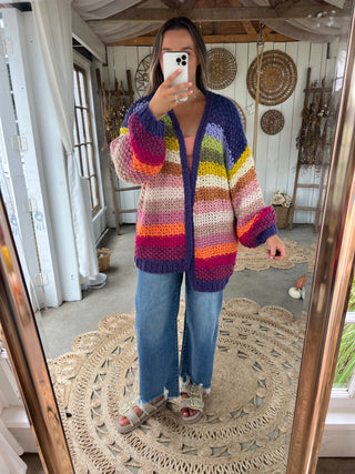 The Happy Dayz Cardigan - RAINBOW