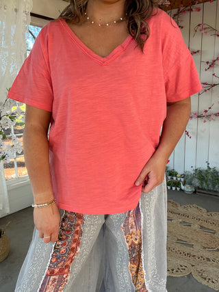 Sunset Tee - CORAL