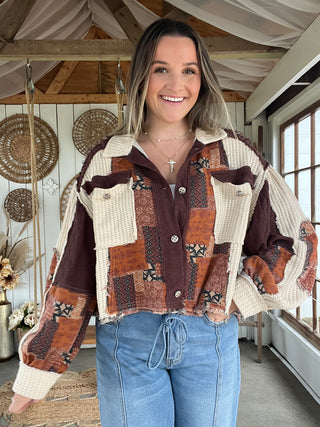 The Still Season Shacket - BROWN