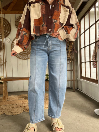 The Tina Vervet Risen Barrel Jeans