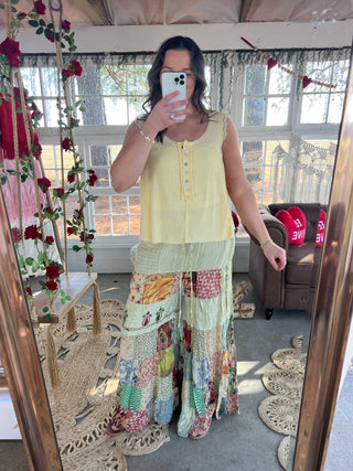 Harbor Lace Top - YELLOW