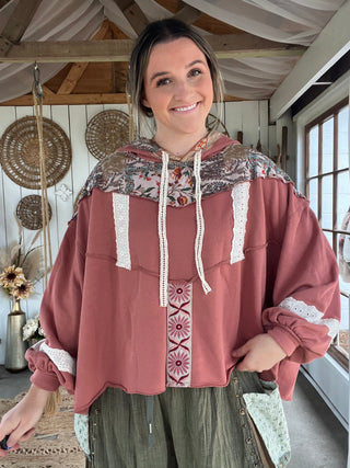 The Autumn Rose Patch Hoodie