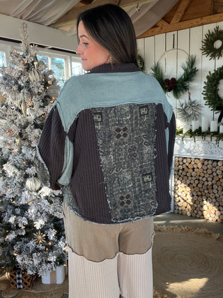 The Still Season Shacket - EMERALD