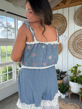 The Azaela Garden Tank - DENIM