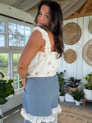 The Azalea Garden Tank - WHITE