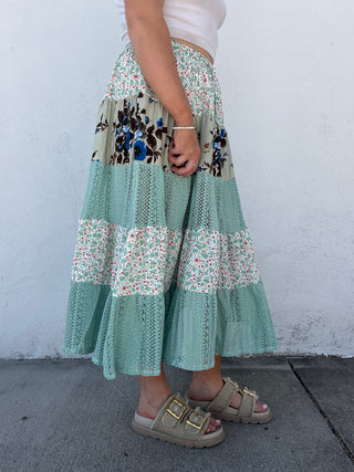 Airloom Petals Maxi Skirt