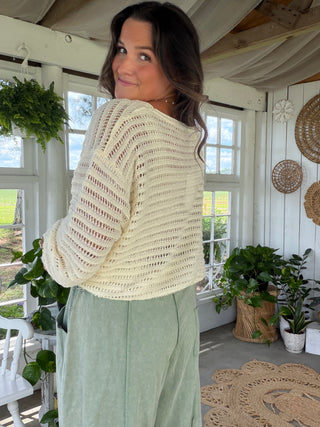 The Coastal Breeze Knit Sweater (ALL COLORS) PREORDER CREAM END OF JULY