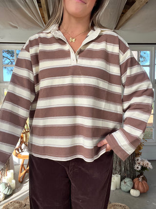 The Maple Pumpkin Polo Top