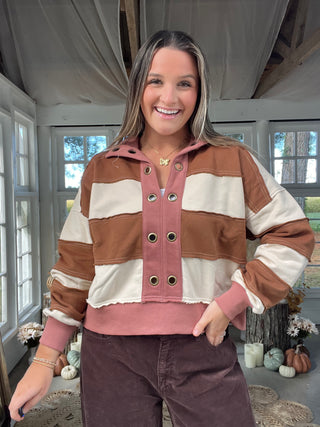 The Oxford Pines Pullover - PINK