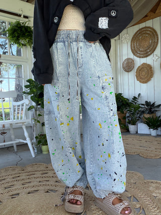 Blue Horizon Striped Pants