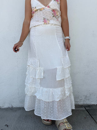 Lace Garden Maxi Skirt