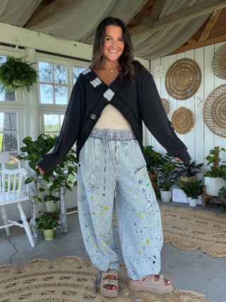 Blue Horizon Striped Pants