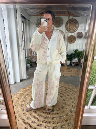 The June Pants - CREAM FLORAL