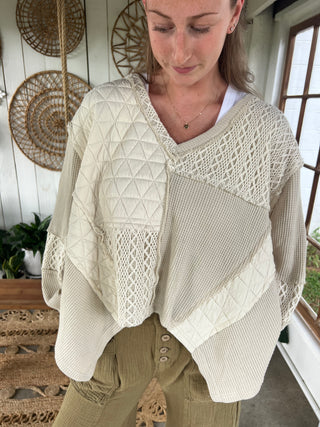 Cinnamon Stroll Top - CREAM