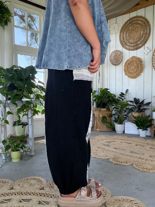 The Beach Breeze Joggers - BLACK