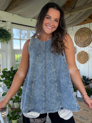 The Reed Denim Top