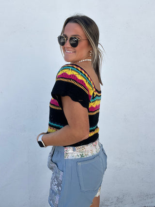 Sunbeam Bliss Top - BLACK MULTI
