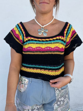 Sunbeam Bliss Top - BLACK MULTI
