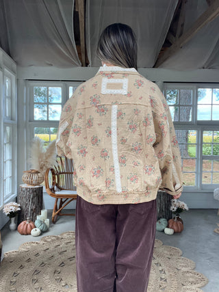At Ease Floral Jacket - CREAM