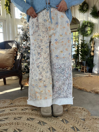 Confetti Blues Denim Jeans - FLORAL