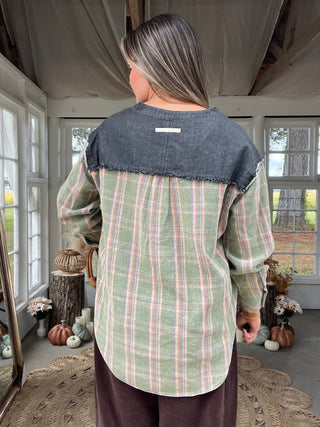 The Plaid Long Sleeve Top