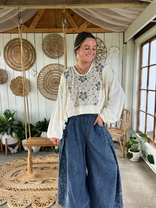 Patch & Spice Embroidered Top